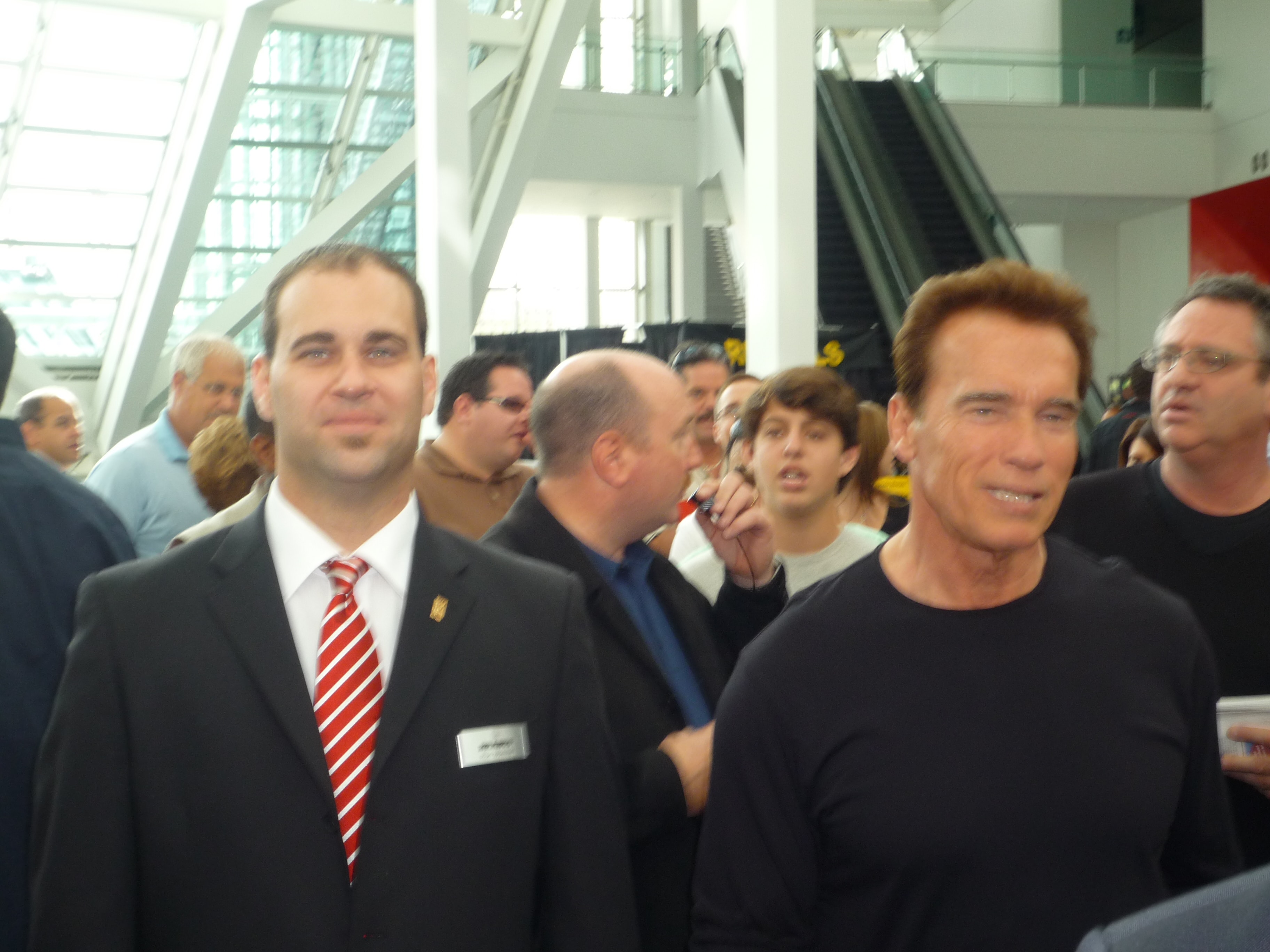 At the BRABUS booth with Arnold Schwarzenegger during the LA Autoshow back when he was the "Governator".