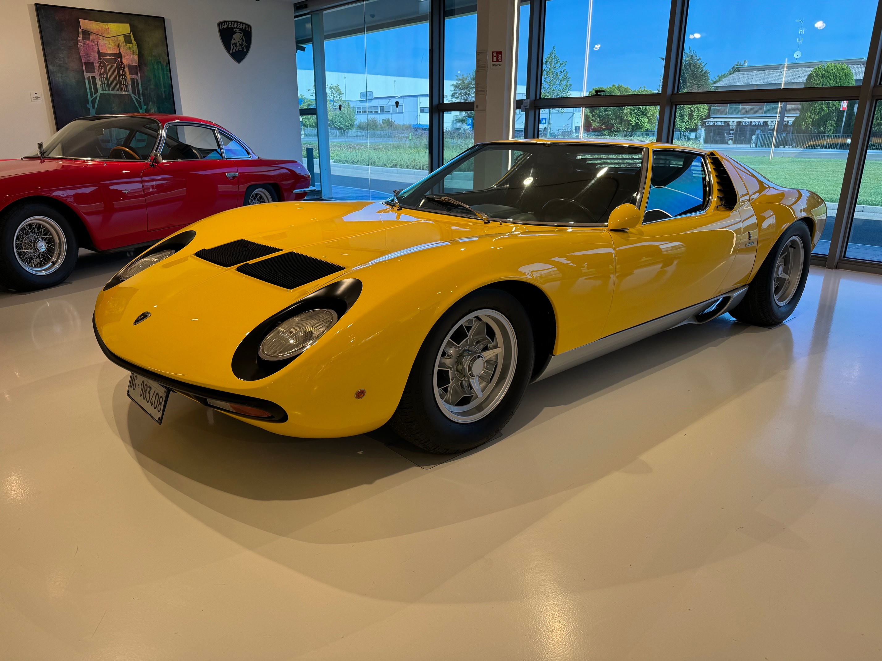 Lamborghini Miura — the car that invented the supercar. Shot at the Lamborghini Museum where it belongs.