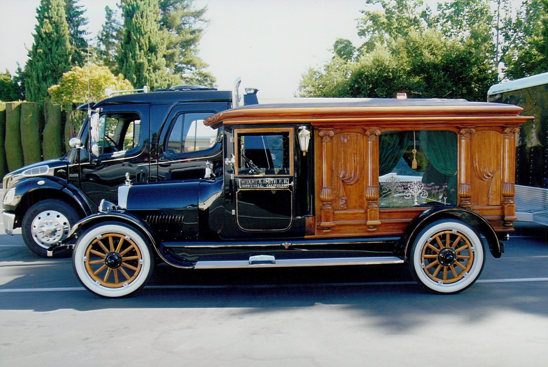 Car enthusiasts at automotive event